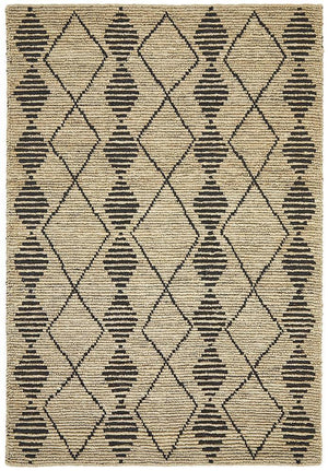 Kasa Hand Woven Tribal Jute Rug - Floorsome - Natural