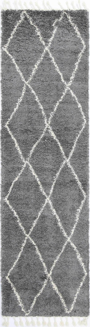 Kasbah Clara Diamond Tribal Grey Rug - Floorsome - Modern Rugs