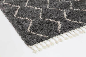 Kasbah Levi Tribal Grey Rug - Floorsome - Modern