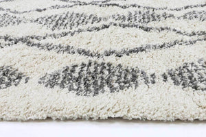 Kasbah Zara Tribal Cream Grey Rug - Floorsome - Morrocan