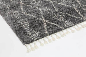 Kasbah Zara Tribal Grey Cream Rug - Floorsome - Morrocan