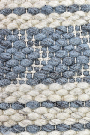 Kiana Flatweave Wool Grey Rug - Floorsome - FLATWEAVE
