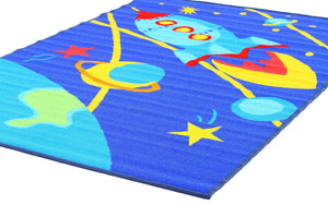 Kids Non Slip Outer Space Rug - Floorsome - Kids