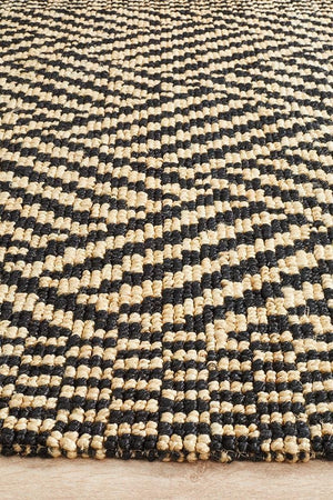 Kimi Hand Woven Tribal Jute Rug - Floorsome - Natural