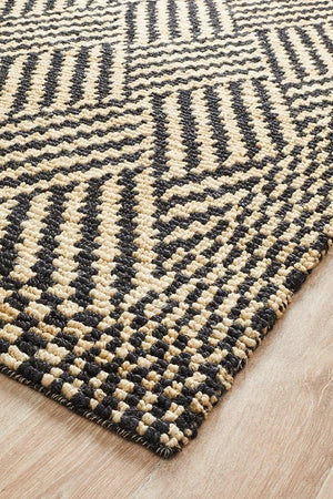 Kimi Hand Woven Tribal Jute Rug - Floorsome - Natural