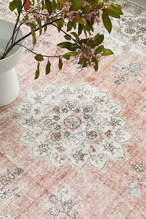 Kindred Coco Peach Washable Rug - Floorsome - Kindred Collection