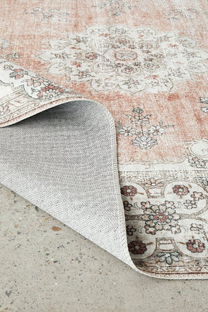 Kindred Coco Peach Washable Rug - Floorsome - Kindred Collection