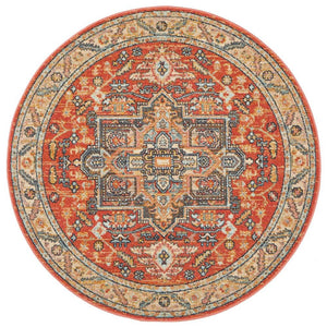 Legacy 850 Terracotta Round Rug - Floorsome - MODERN