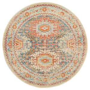 Legacy 853 Blue Round Rug - Floorsome - MODERN