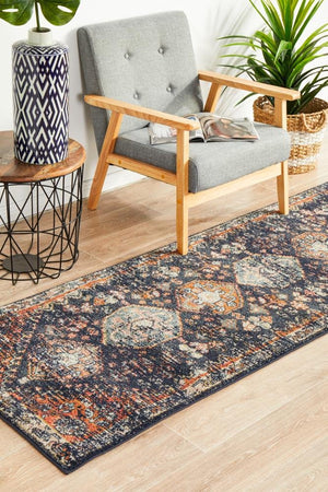 Legacy 854 Navy Runner Rug - Floorsome - MODERN