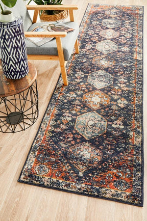 Legacy 854 Navy Runner Rug - Floorsome - MODERN