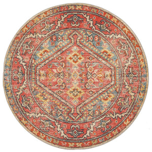 Legacy 856 Crimson Round Rug - Floorsome - MODERN