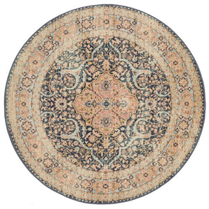 Legacy 858 Midnight Round Rug - Floorsome - MODERN