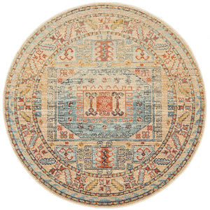 Legacy 859 Sky Blue Round Rug - Floorsome - MODERN