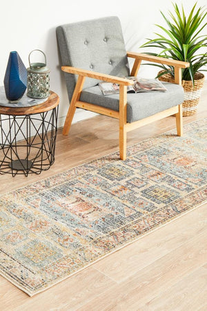 Legacy 859 Sky Blue Runner Rug - Floorsome - MODERN