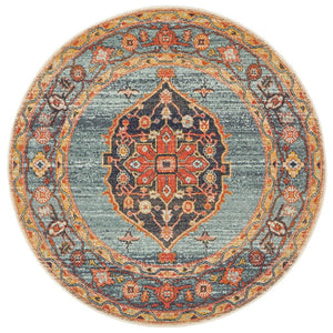 Legacy 862 Rust Round Rug - Floorsome - MODERN