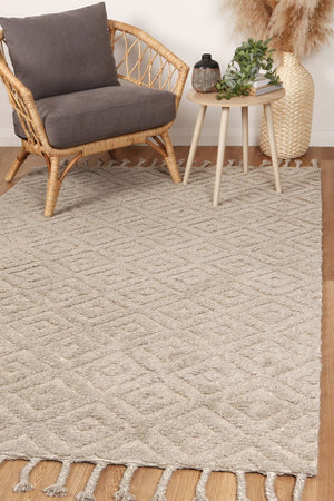 Leilani Plush Diamond Ash Rug - Floorsome - Rug