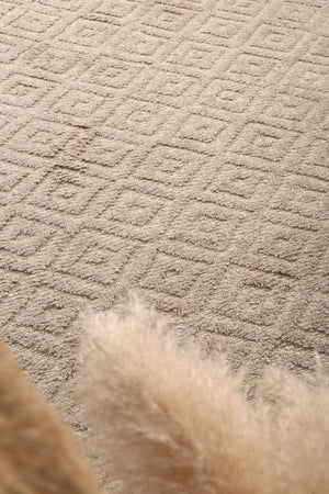 Leilani Plush Diamond Ash Rug - Floorsome - Rug