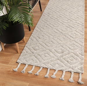 Leilani Plush Diamond Grey Rug - Floorsome - Rug