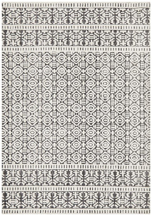 Levi Adonis Ivory Black Rug - Floorsome - MODERN