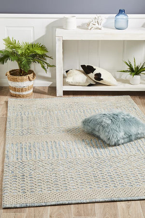 Levi Brook Blue Green Rug - Floorsome - MODERN