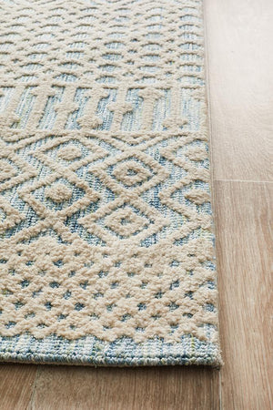 Levi Brook Blue Green Rug - Floorsome - MODERN