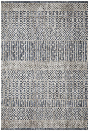 Levi Corey Navy Grey Rug - Floorsome - MODERN