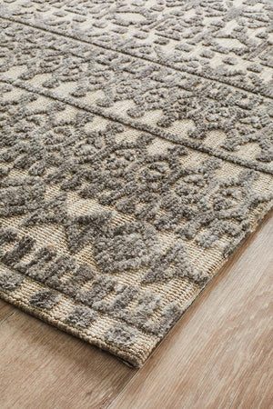 Levi Jemma Natural Grey Rug - Floorsome - MODERN