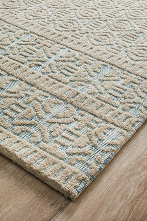 Levi Lucy Blue Green Rug - Floorsome - MODERN