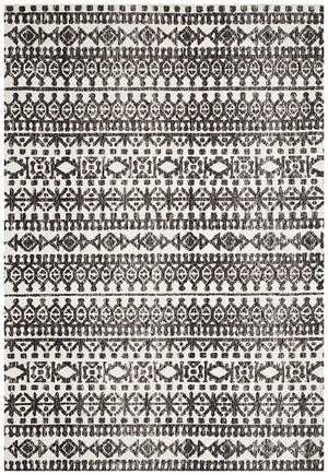 Levi Yasmin Ivory Black Rug - Floorsome - MODERN