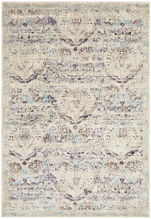 Limerick Stunning Designer Rug Silver Blue - Floorsome - Modern