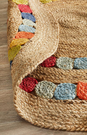 Little Miss Daisy Jute Rug - Floorsome - Flatweave