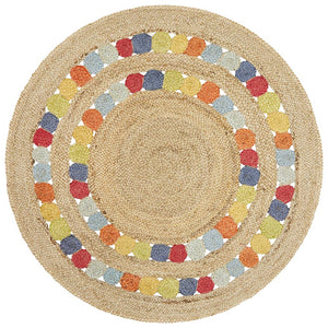 Little Miss Daisy Jute Rug - Floorsome - Flatweave