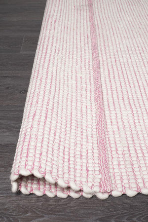 Loft Stunning Wool Pink Rug - Floorsome - Modern