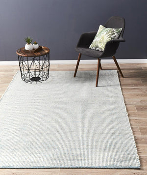 Loft Stunning Wool Turquoise Rug - Floorsome - Modern