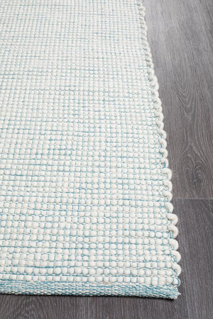 Loft Stunning Wool Turquoise Rug - Floorsome - Modern