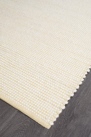 Loft Stunning Wool Yellow Rug - Floorsome - Modern