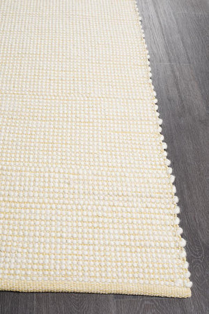 Loft Stunning Wool Yellow Rug - Floorsome - Modern