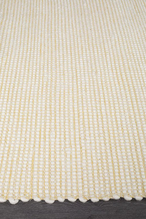 Loft Stunning Wool Yellow Rug - Floorsome - Modern