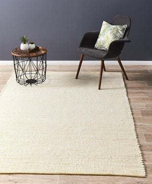 Loft Stunning Wool Yellow Rug - Floorsome - Modern