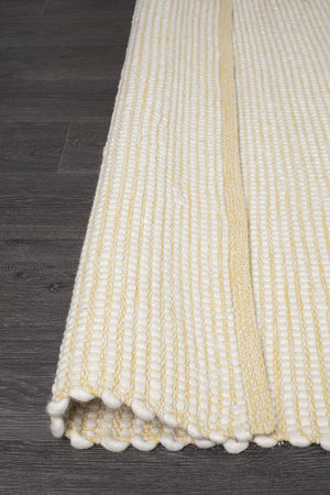 Loft Stunning Wool Yellow Rug - Floorsome - Modern