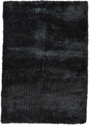 Logan Black Rug - Floorsome - Shag