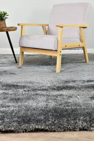 Logan Grey Rug - Floorsome - Shag