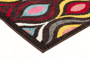 Lorenzo Modern Multi Coloured Runner Rug - Floorsome - Modern