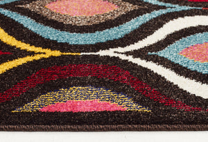 Lorenzo Modern Multi Coloured Runner Rug - Floorsome - Modern