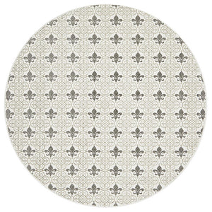 Lunar 421 Printed Silver - Floorsome - Modern