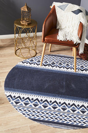 Lunar 422 Printed Navy - Floorsome - MODERN