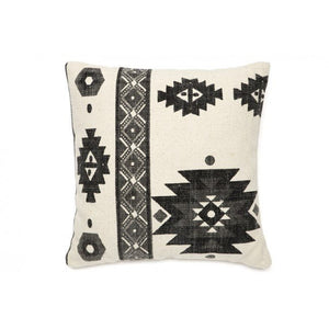 Lyra White and Black Indoor Cushion - Floorsome - Cushions