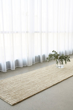 Madras Marlo White Runner Rug - Floorsome - Madras Collection