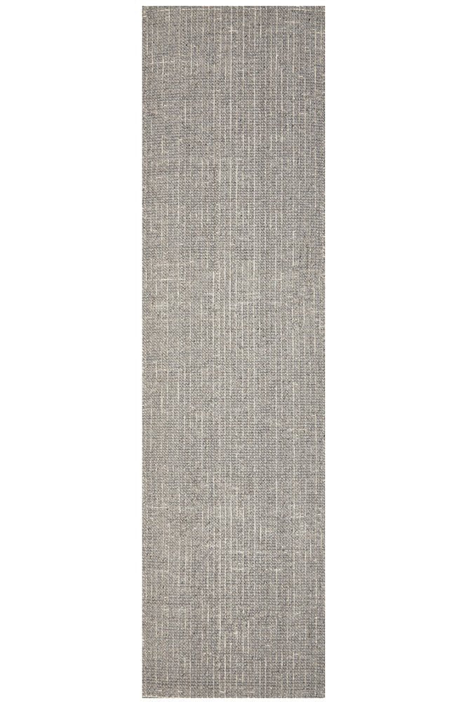 Madras Parker Dove Runner Rug